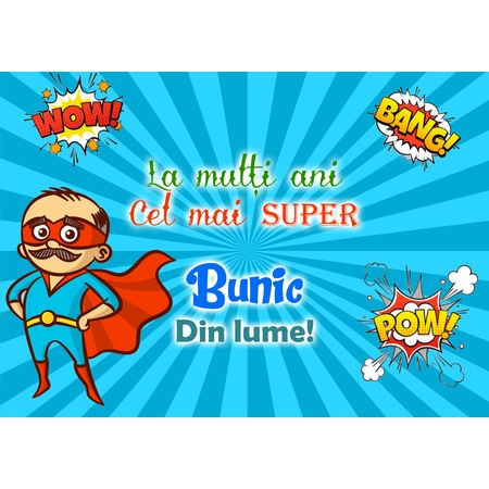 Vafa Alimentara Comestibila Dimensiune A4 Valitime Vdr La Multi Ani Bunicu V1 Emag Ro