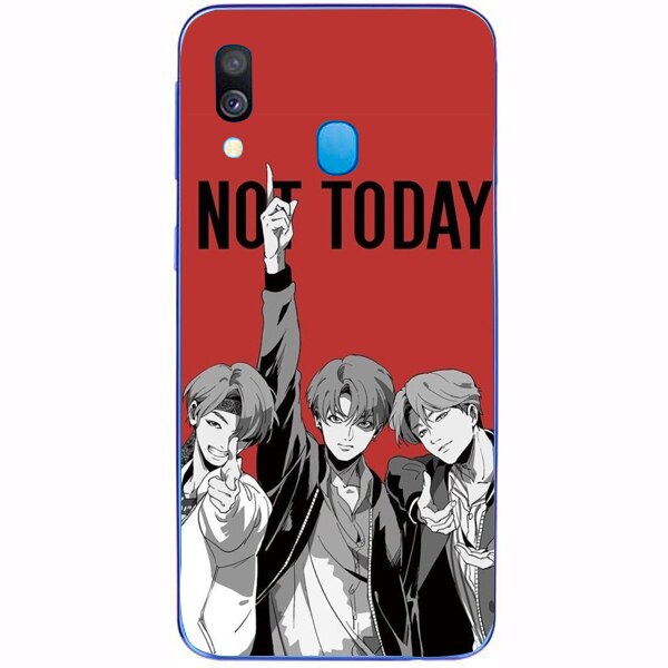 Husa din Silicon, BTS Not today pentru Samsung Galaxy A20e, Multicolor
