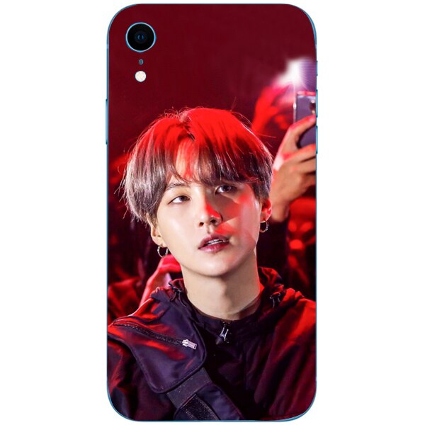 Husa din Silicon, BTS Suga pentru iPhone XR, Multicolor