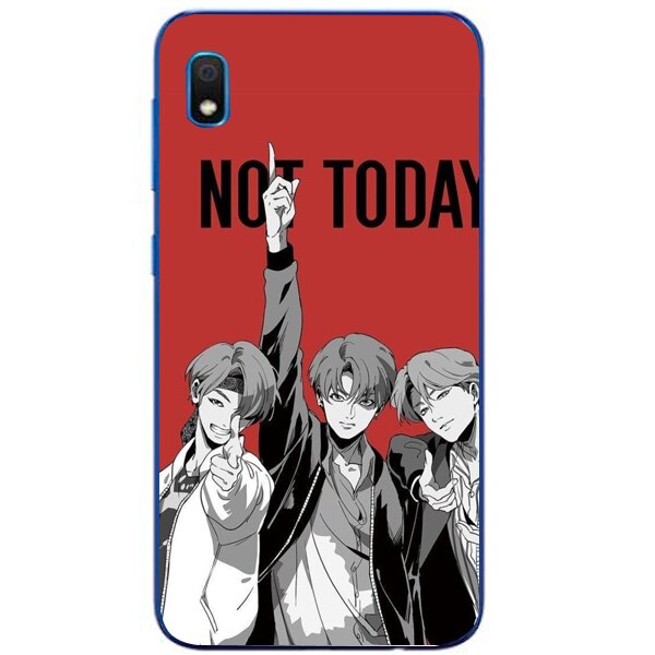 Husa din Silicon, BTS Not today pentru Samsung Galaxy A10, Multicolor