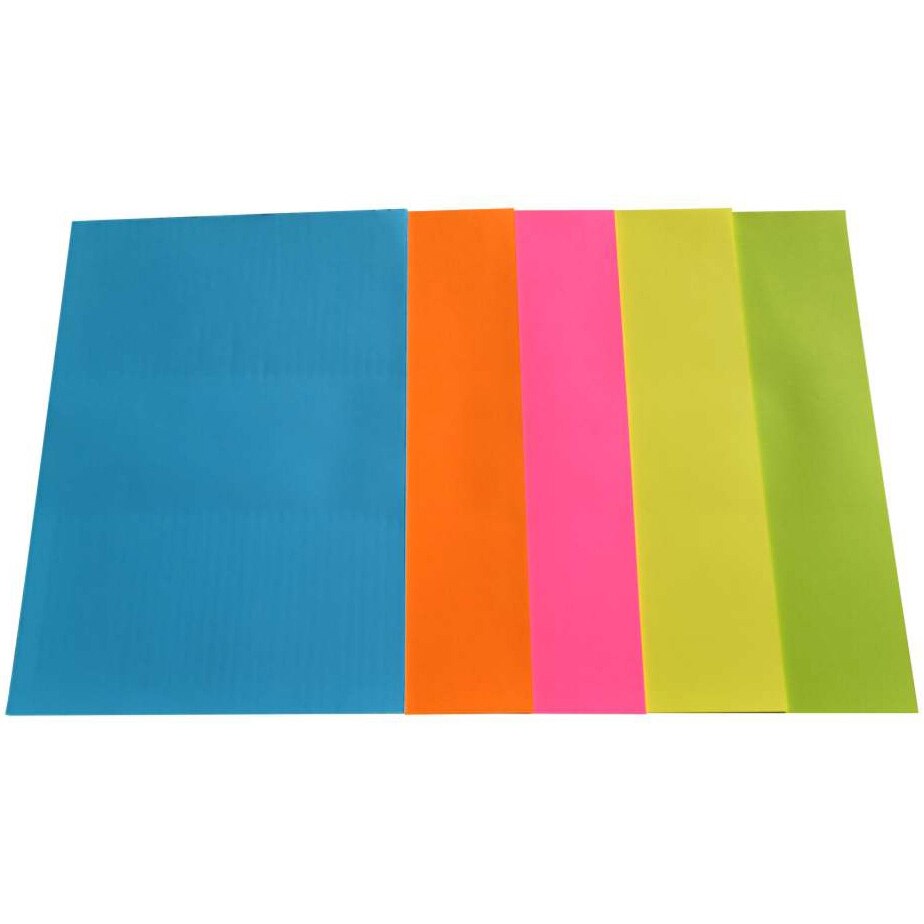 Hartie color pentru copiator A4, 75g/mp, 100coli/top, Double A, verde neon, galben neon, roz neon, portocaliu neon, albastru intens