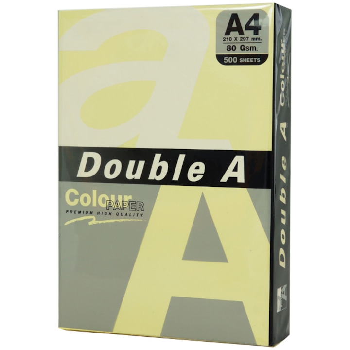 Копирна хартия Double A, Цветна, A4, 80 гр/м2, 25 листа/топ, Pastel Cheese