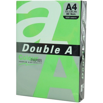 Hartie color pentru copiator A4, 80g/mp, 100coli/top, Double A, parrot intens Hartie color pentru copiator A4, 80g/mp, 100coli/top, Double A, parrot intens