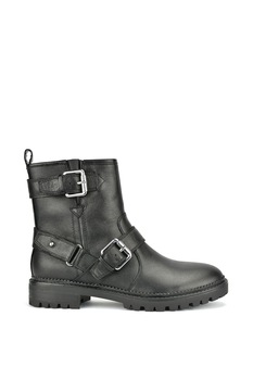 NINE WEST, Ghete biker de piele Arria, Negru, 40 NINE WEST, Ghete biker de piele Arria, Negru, 40