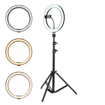 Lampa circulara Ring Light, ®Rif Refco, diametru 26cm/10inch LED , lumina naturala/rece/calda , conectare USB , reglaj intensitate , suport telefon , trepied 210 cm inclus Lampa circulara Ring Light, ®Rif Refco, diametru 26cm/10inch LED , lumina naturala/rece/calda , conectare USB , reglaj intensitate , suport telefon , trepied 210 cm inclus