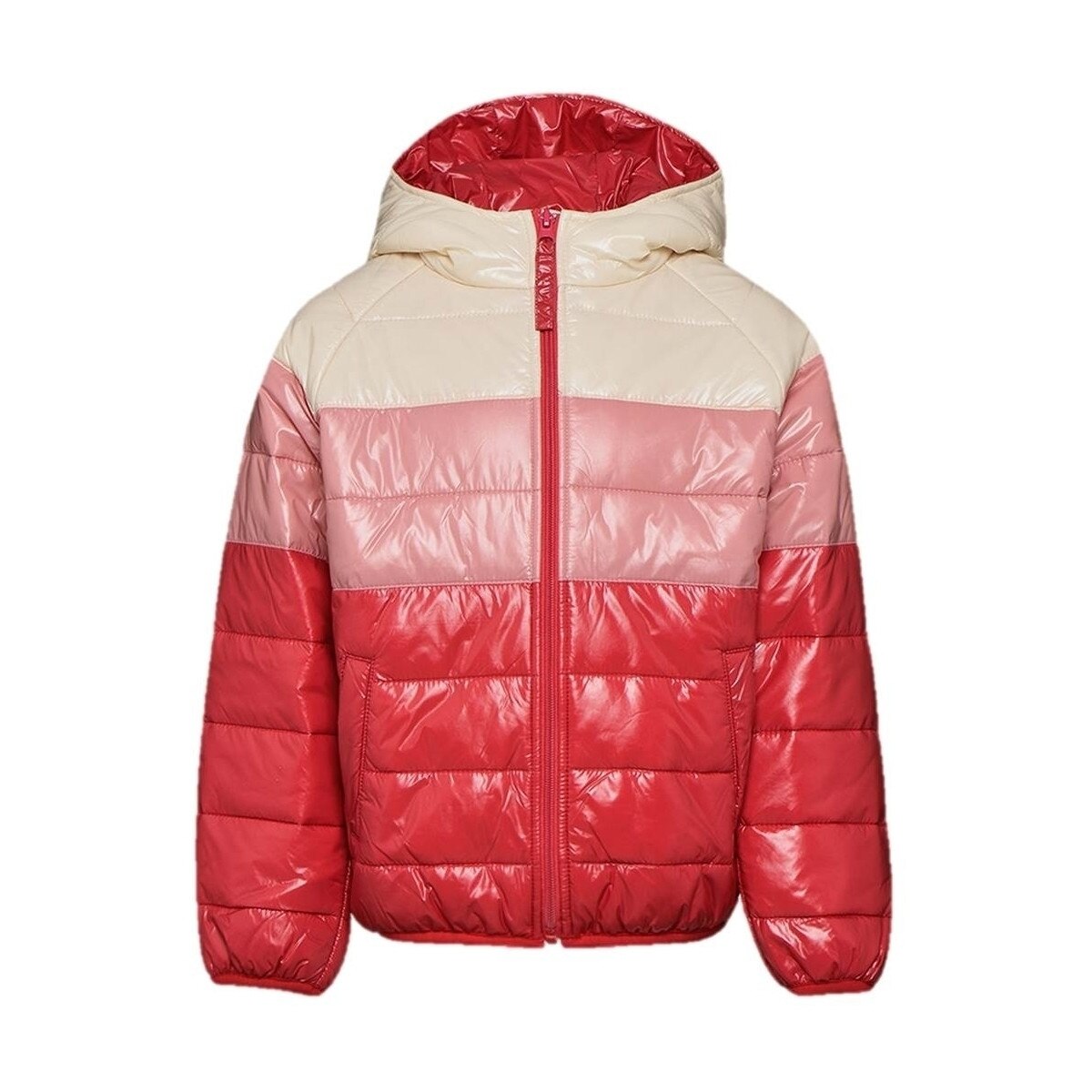 Geaca copii Diadora Sportswear Hoodie Padded, Rosu