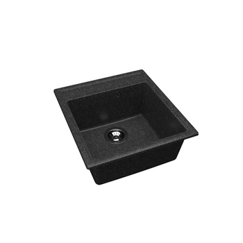 Chiuveta marmura/granit, forma dreptunghiulara, 470 x 510 mm, adancime cuva 200 mm, negru Chiuveta marmura/granit, forma dreptunghiulara, 470 x 510 mm, adancime cuva 200 mm, negru