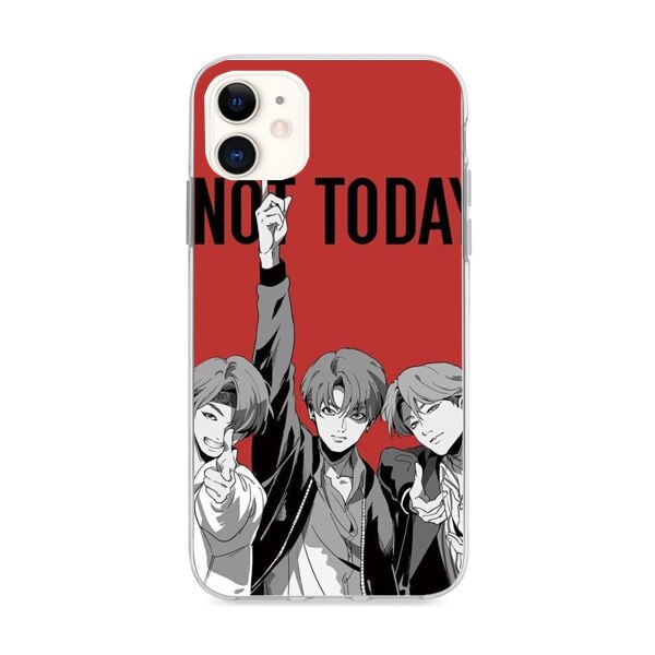 Husa din Silicon, BTS Not today pentru iPhone 11, Multicolor