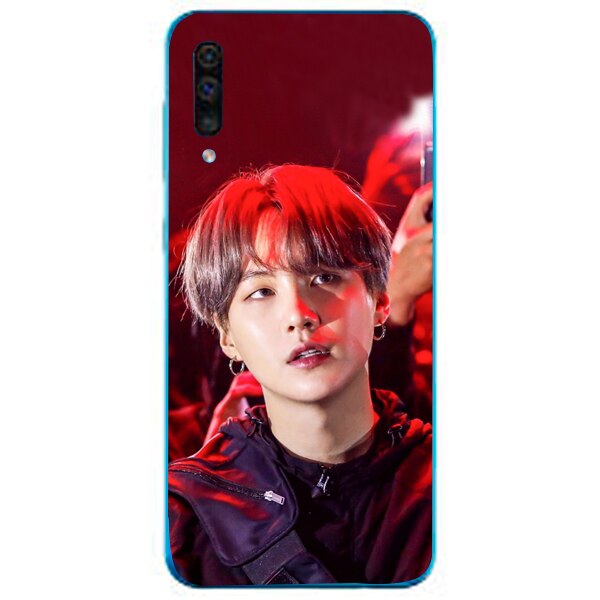 Husa din Silicon, BTS Suga pentru Samsung Galaxy A70, Multicolor