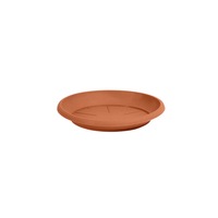 Farfurie cu diametru 22 cm pentru ghiveci Hobby de 25 cm sau Hera de 22 cm, maro teracota