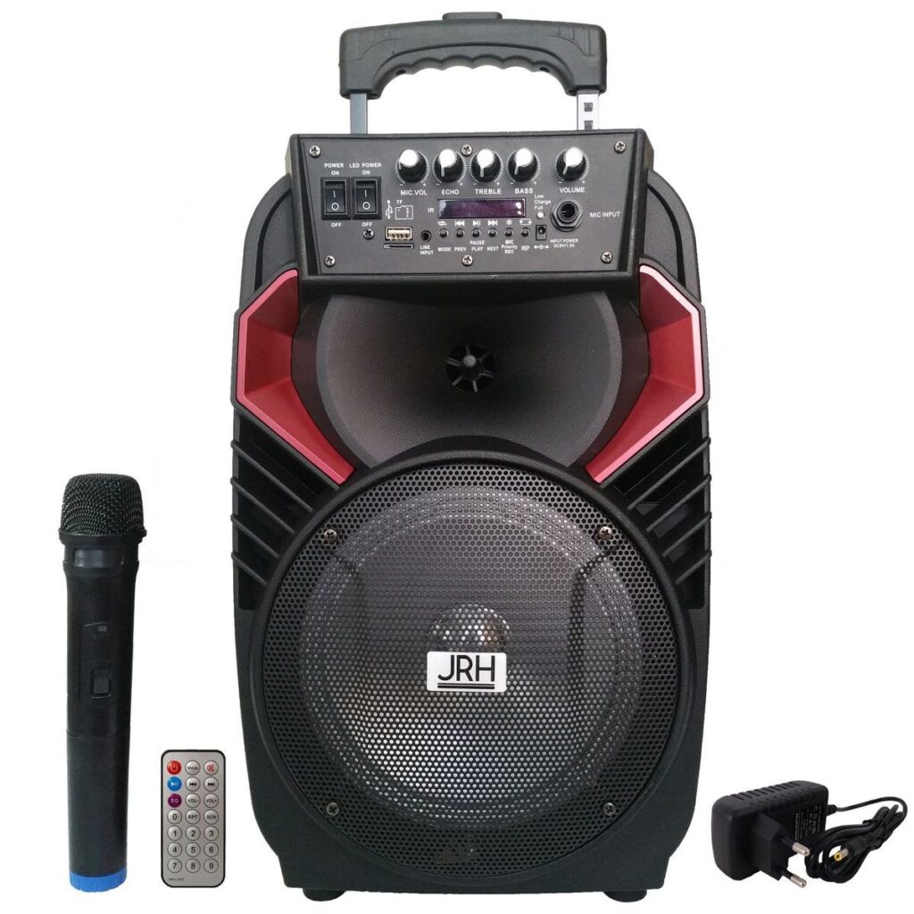 Boxa Bluetooth activa, portabila, tip troller, JRH A82 , microfon inclus, Bluetooth, AUX, Radio Fm, USB