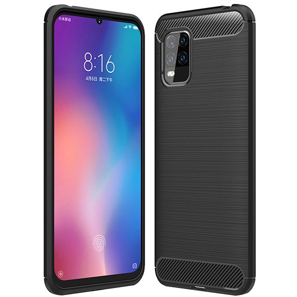 Husa Xiaomi Mi 10 Lite 5G TPU Carbon Neagra