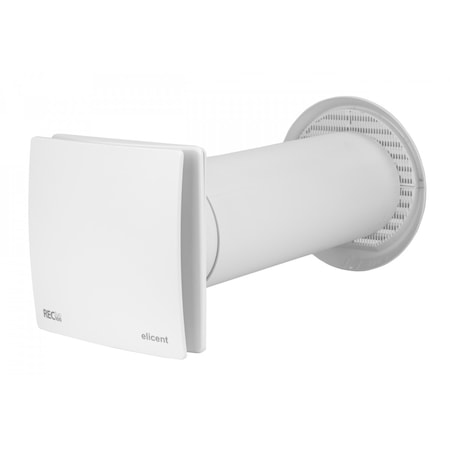 Ventilator Elicent Rec Duo 100, cu recuperare de caldura, silentios, motor EC brushless, canal telescopic, 40 m³/h, IPX4, A+, 100 mm