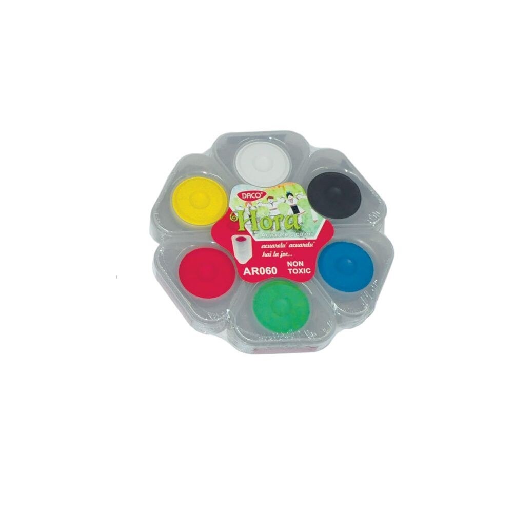 Acuarele, 6 Culori, Hora, DACO, AR060