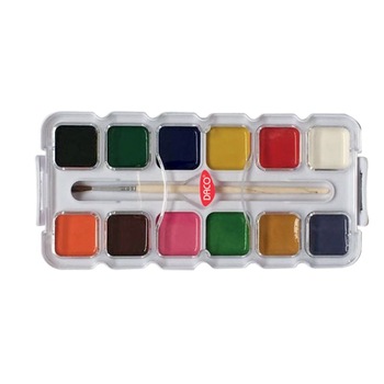 Acuarele 12 culori semi-uscate perinita DACO AR127 Acuarele 12 culori semi-uscate perinita DACO AR127