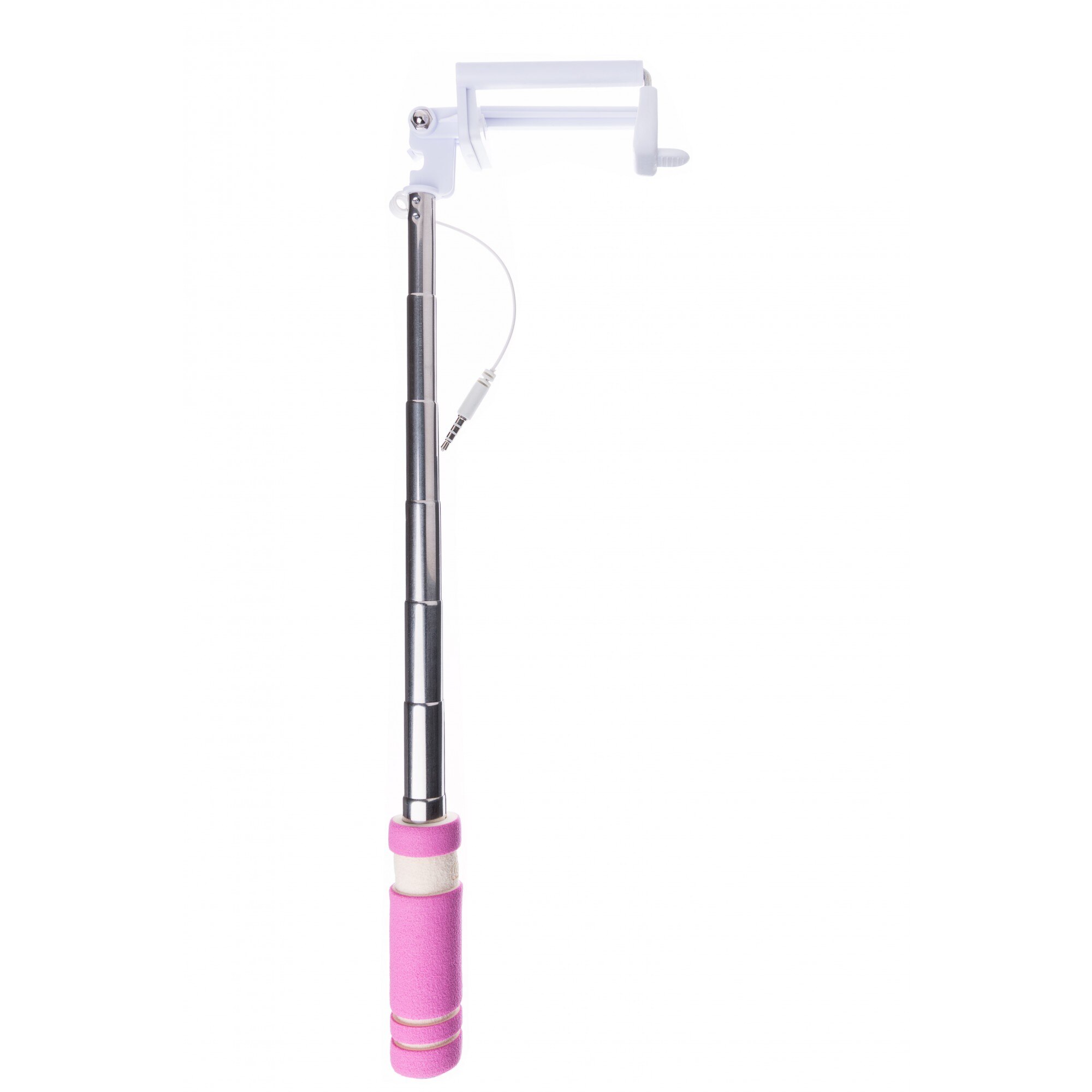 Mini Selfie Stick KABELWELT, GKWHRss01/03, cu actionare a shutter-ului prin cablu, Rosu