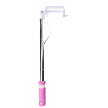 Mini Selfie Stick KABELWELT, GKWHRss01/03, cu actionare a shutter-ului prin cablu, Rosu Mini Selfie Stick KABELWELT, GKWHRss01/03, cu actionare a shutter-ului prin cablu, Rosu