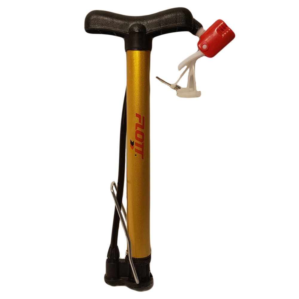 Pompa aer manuala marca FLOTT cu furtun 40 cm si supor picior FPM0317