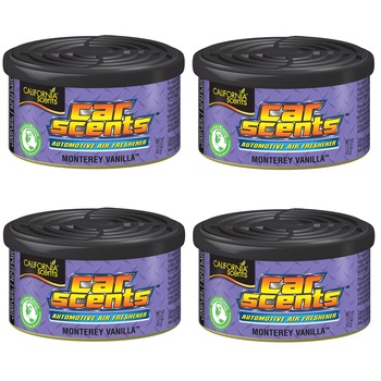 Set 4 bucati Odorizant auto California Scents Monterey Vanilla Set 4 bucati Odorizant auto California Scents Monterey Vanilla