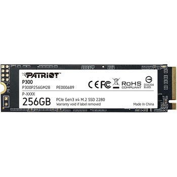 Solid State Drive (SSD) Patriot P300 256GB, NVMe, M.2. Solid State Drive (SSD) Patriot P300 256GB, NVMe, M.2.