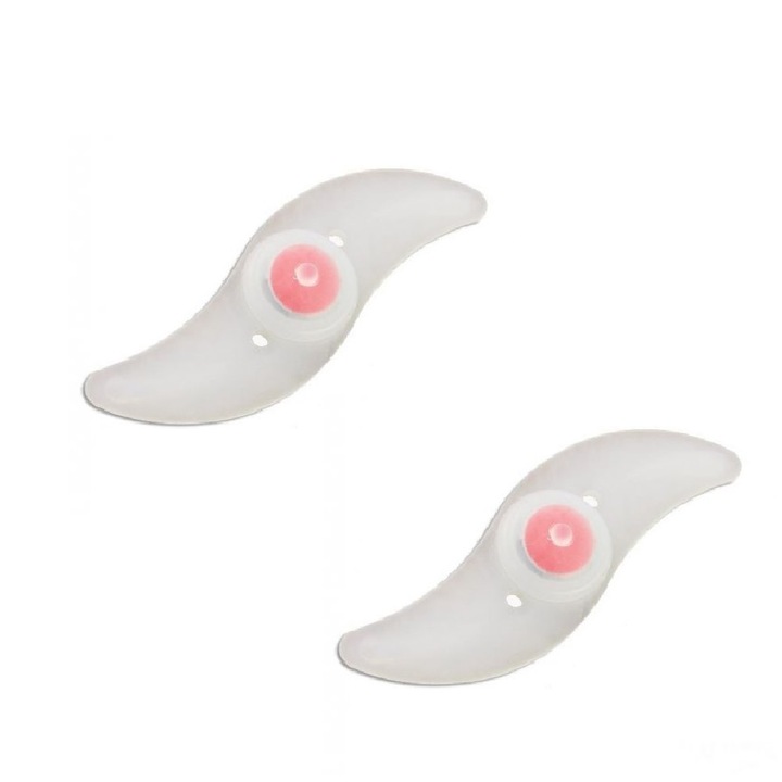 Set 2 LED-uri Iluminat Decorativ pentru Spite Bicicleta cu 3 Tipuri de Iluminare, LRTM, alb - multicolor