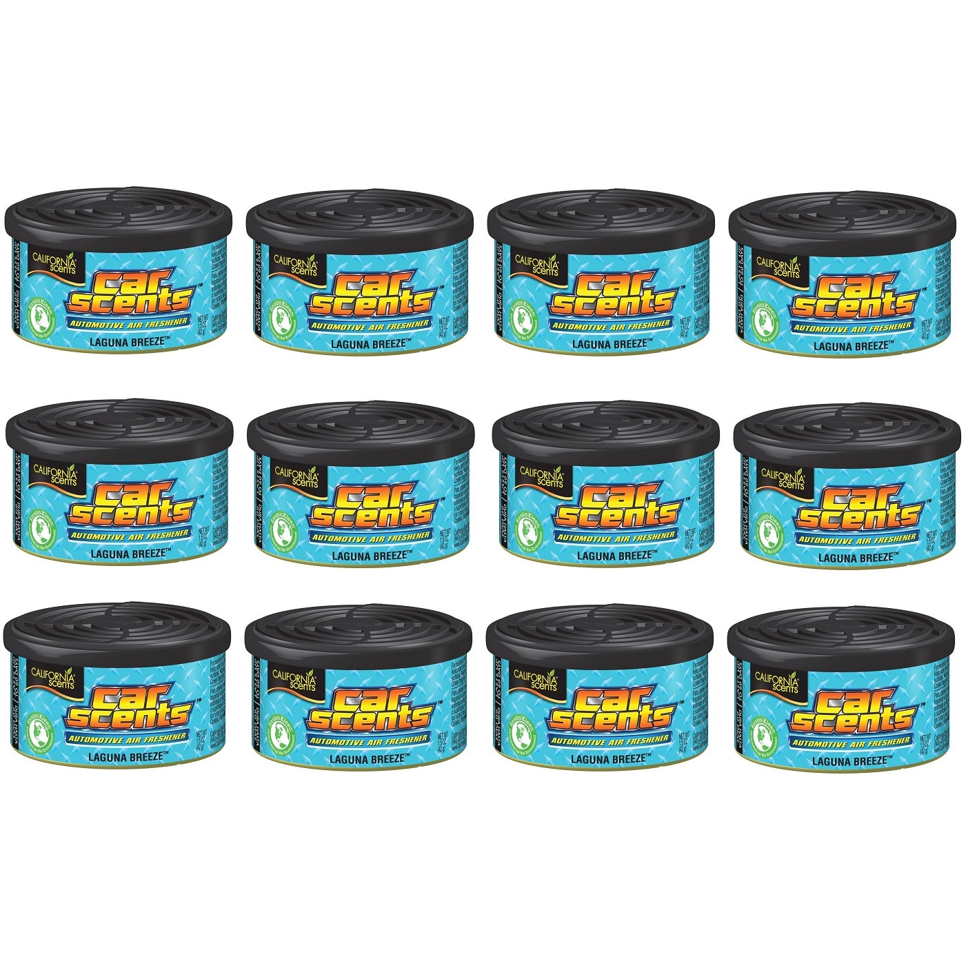 Set 12 bucati Odorizant auto California Scents Laguna Breeze