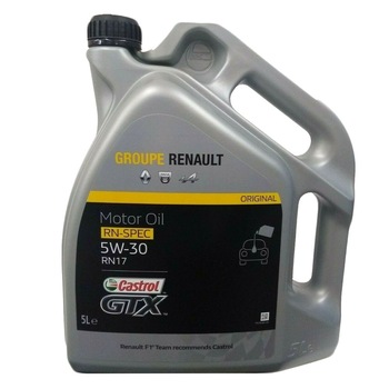 Ulei motor original, Renault by Castrol GTX, 5W30, 5L Ulei motor original, Renault by Castrol GTX, 5W30, 5L