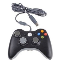 Gamepad, Controler pentru Xbox 360, PC, cablu 2 m, Negru/Gri