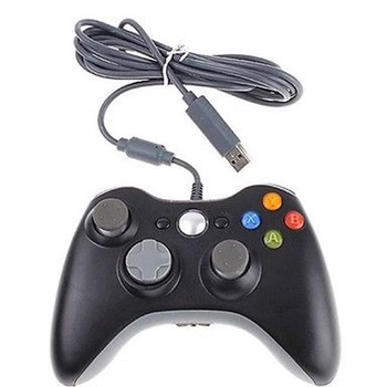 Gamepad, Controler pentru Xbox 360, PC, cablu 2 m, Negru/Gri Gamepad, Controler pentru Xbox 360, PC, cablu 2 m, Negru/Gri