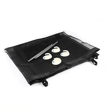 Bariera restrictiva tip plasa pentru animalele de companie negru 110 x 75 Bariera restrictiva tip plasa pentru animalele de companie negru 110 x 75
