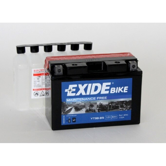 Baterie moto EXIDE 8Ah YT9B-BS