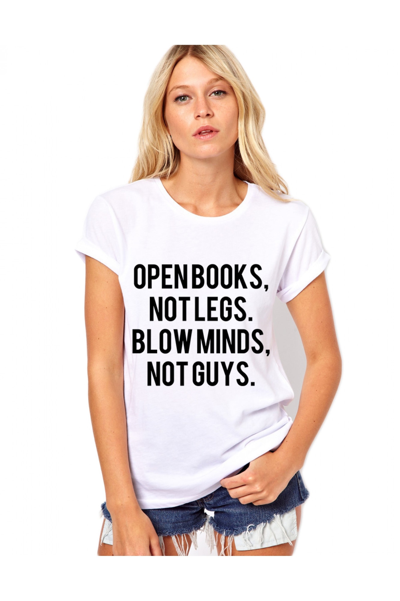 Tricou dama alb - Open Books