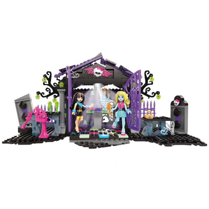 Комплект конструктор Mega Bloks Monster High, Градинско парти в гробище