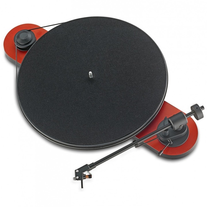Грамофон, Pro-Ject Elemental OM5E пикап, червен/черен