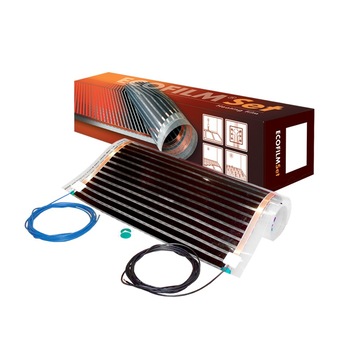 Incalzire electrica in pardoseala sub parchet, Ecofilm Set 2.5 mp; 325 W, L=5 m Incalzire electrica in pardoseala sub parchet, Ecofilm Set 2.5 mp; 325 W, L=5 m