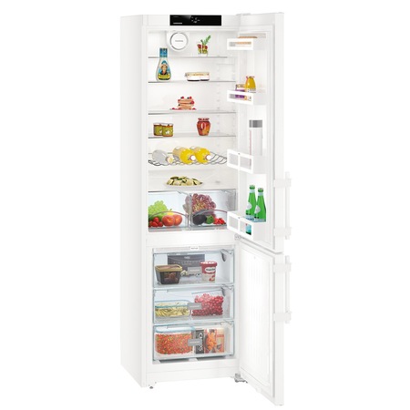 Combina frigorifica Liebherr Confort CN4015, 356 l, Clasa A++, No Frost, Display, H 201 cm, Alb