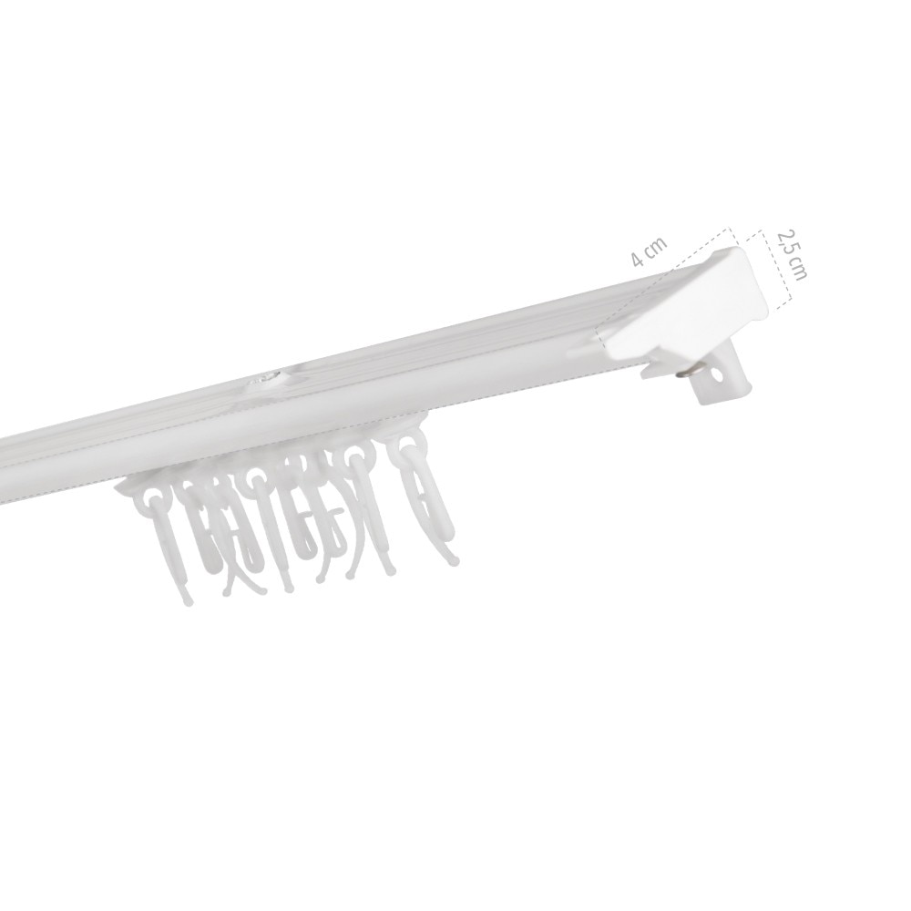 Sina aluminiu spatii inguste, Decorin, 302, alb, 1.5m