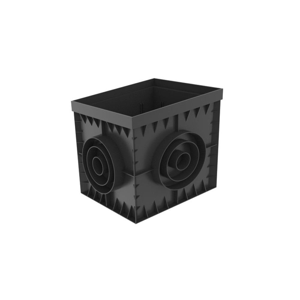 Camin PP BASIC Negru patrat A15-C250 300x300 (8370-N)