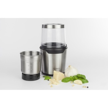 Tocator electric universal 2 in 1 Caso Design, UZ 200, cu doua atasamente cu 2 si 4 lame din otel inoxidabil, motor puternic 24.000 rpm, functie Pulse, inox Tocator electric universal 2 in 1 Caso Design, UZ 200, cu doua atasamente cu 2 si 4 lame din otel inoxidabil, motor puternic 24.000 rpm, functie Pulse, inox