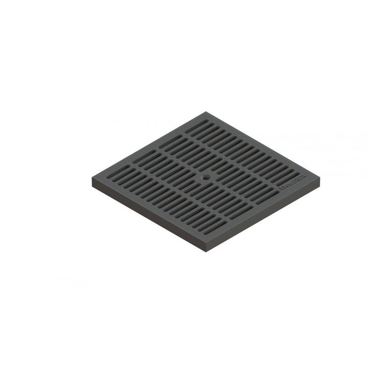 Gratar PP BASIC Negru in fante pt camin patrat A15 300x300 (3380-N)