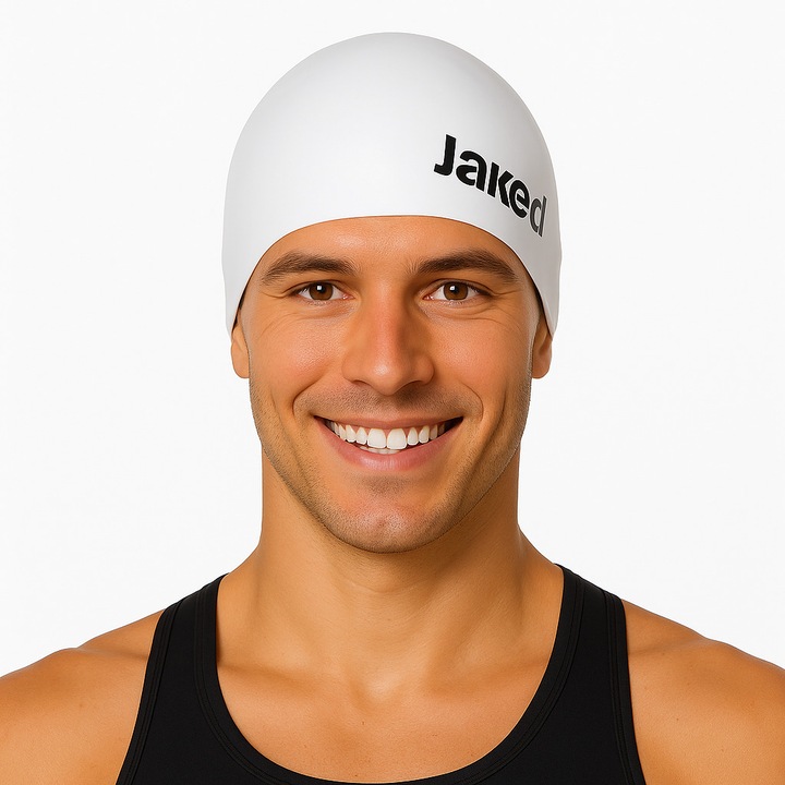 Casca inot Jaked adult, BOWL, alb