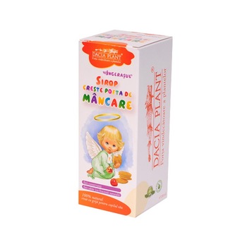 Sirop Creste pofta de mancare Ingerasul Dacia Plant 200 ml Sirop Creste pofta de mancare Ingerasul Dacia Plant 200 ml