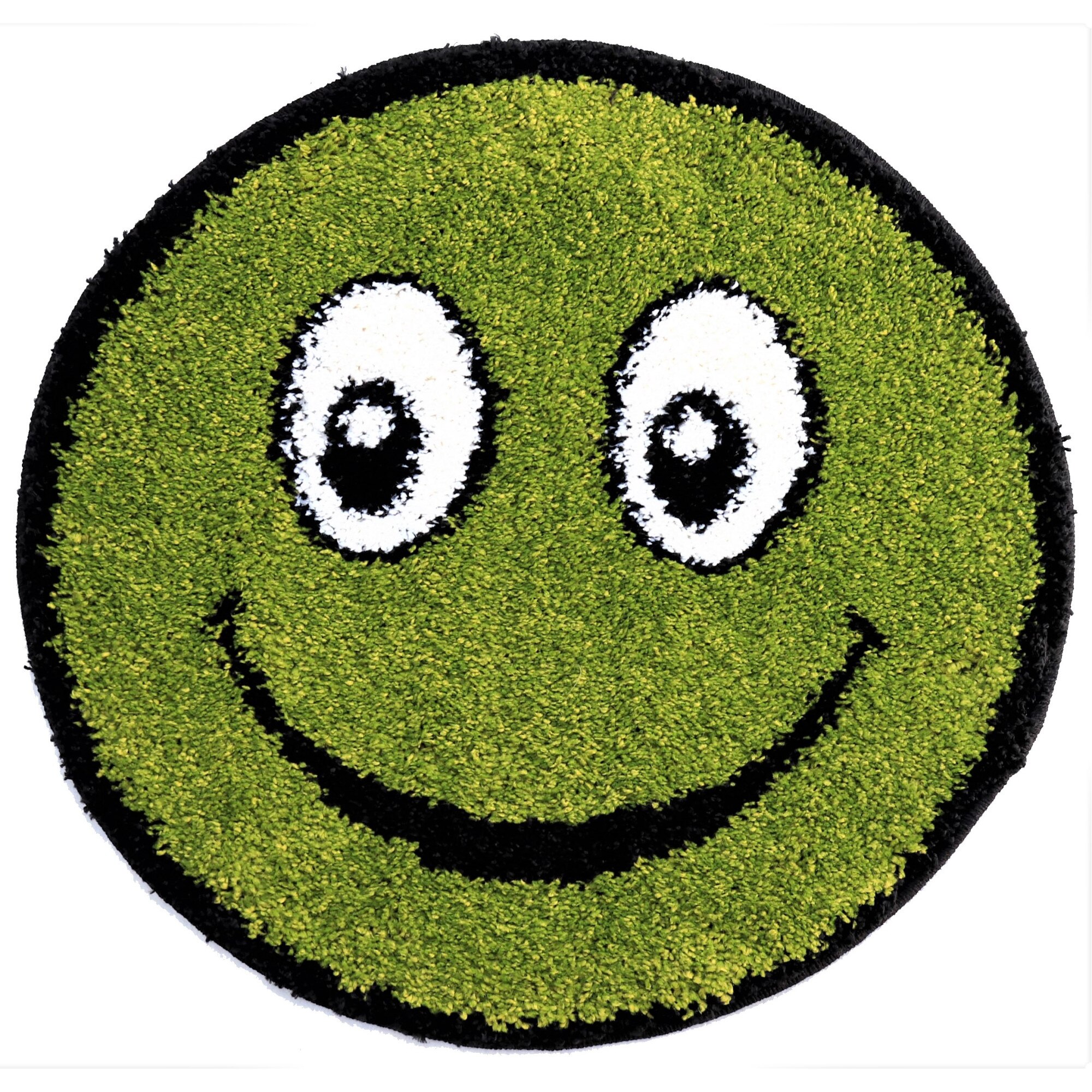 Covor Fantasy Smile, 12003-130, Rotund, Verde, 67x67 cm