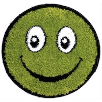 Covor Fantasy Smile, 12003-130, Rotund, Verde, 67x67 cm