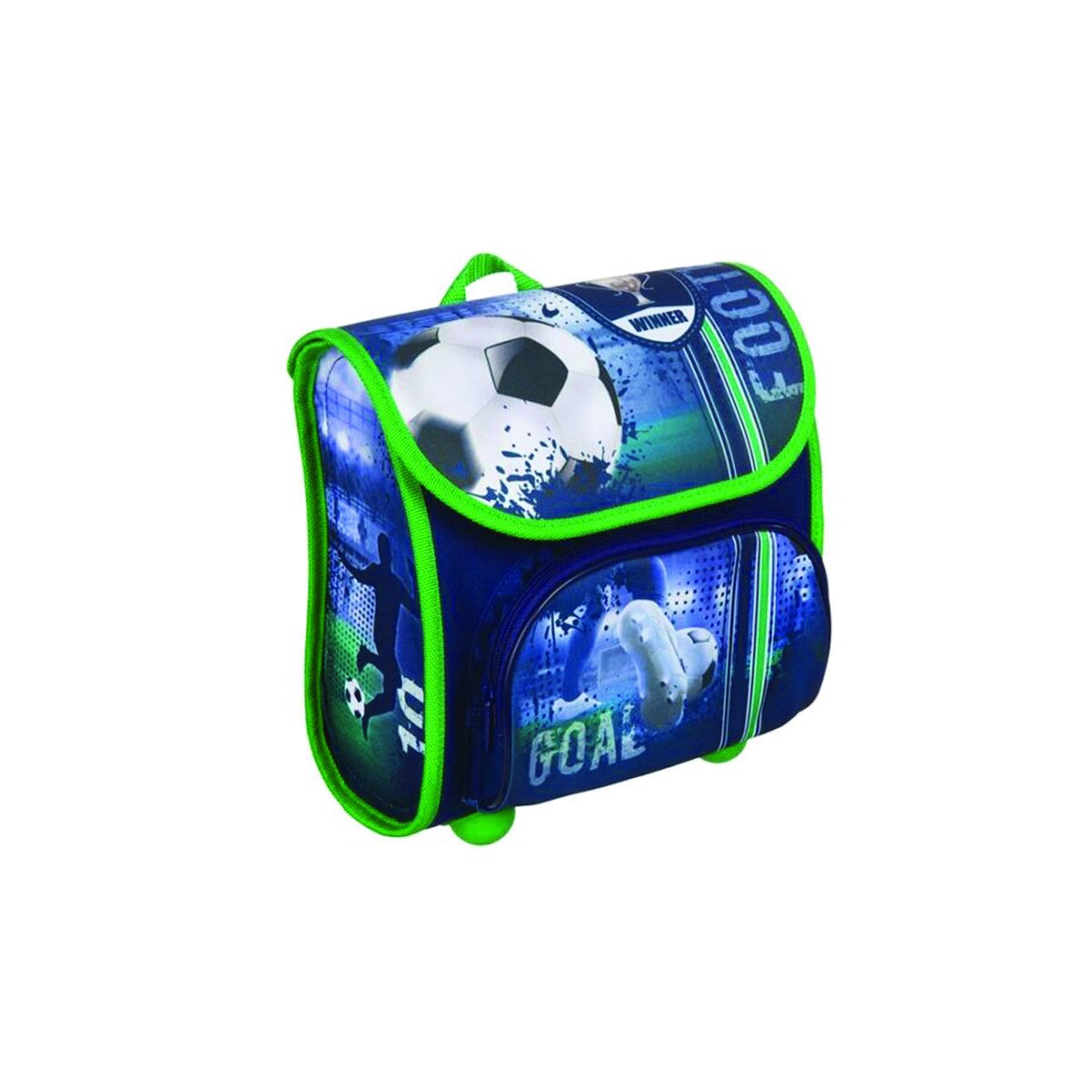 Ghiozdan gradinita, Football Winner, 23 cm, Multicolor