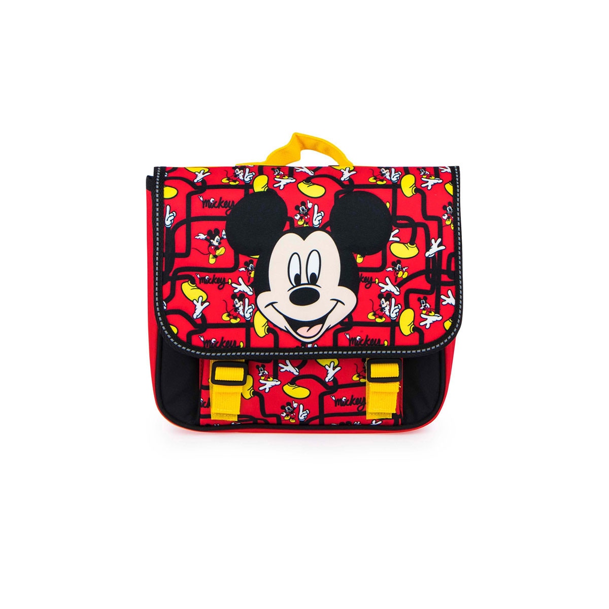 Ghiozdan copii, Mickey Mouse, Happy, 29 cm, Rosu