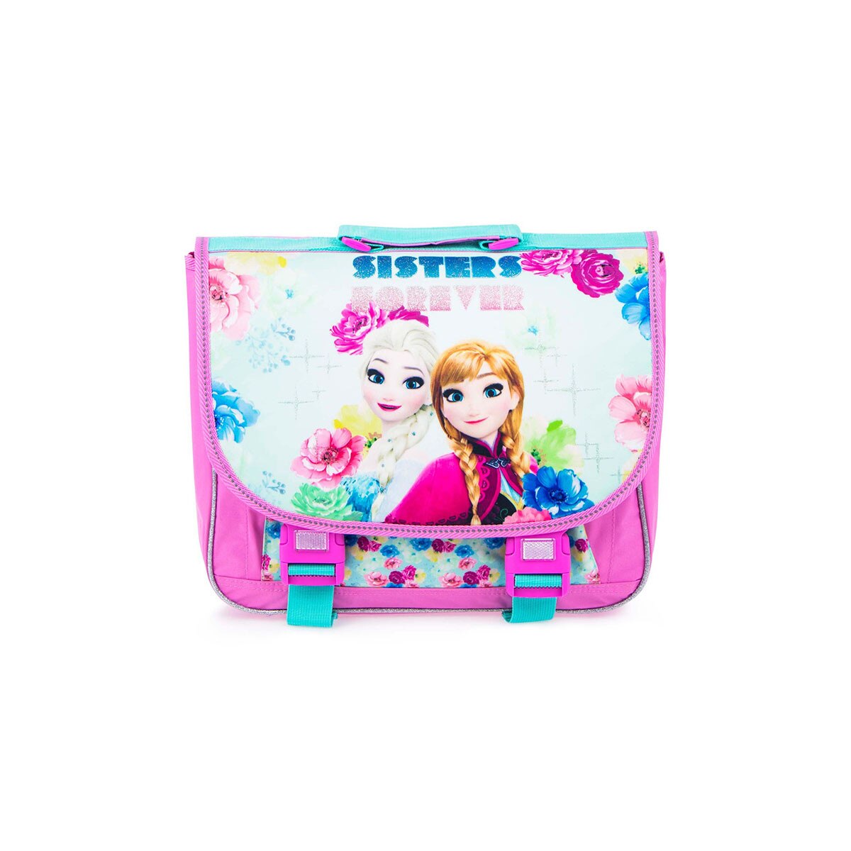 Ghiozdan copii, Frozen, Sisters Forever, 38 cm, Roz