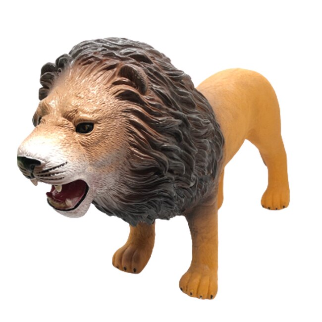 Figurina Leu din cauciuc cu sunete specifice 40 cm, TCB22