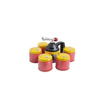 Lampa gaz Rothenberger Roflame, 5 cartuse C200 Lampa gaz Rothenberger Roflame, 5 cartuse C200