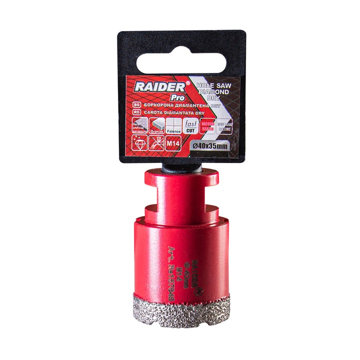 Freza diamantata M14 40x35mm, Raider 157848